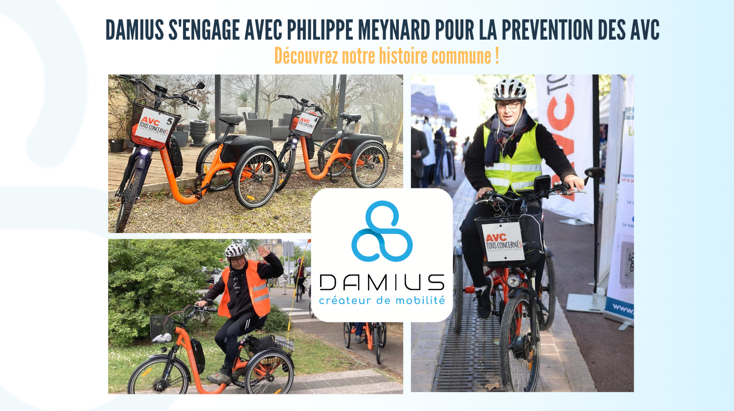 Tous Ensemble En Tricycle Damius Pour La Prevention Des Avc Avec